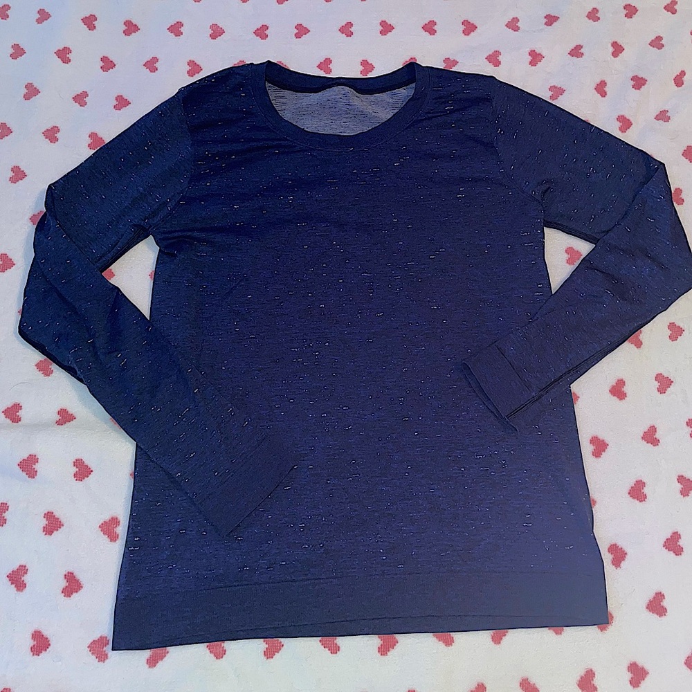 Lululemon blue speckled Long Sleeve Top